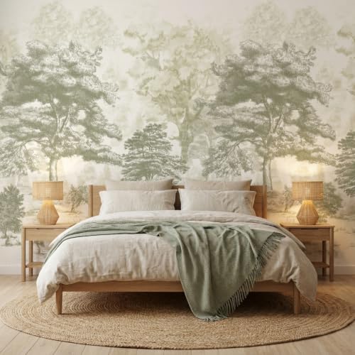 Zeeko Vintage Forest Peel and Stick Wall Mural