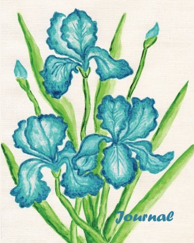 Download Journal: Blue Orchid 8x10 - GRAPH JOURNAL - Journal with Graph Paper Pages, Square Grid Pattern (Flowers)