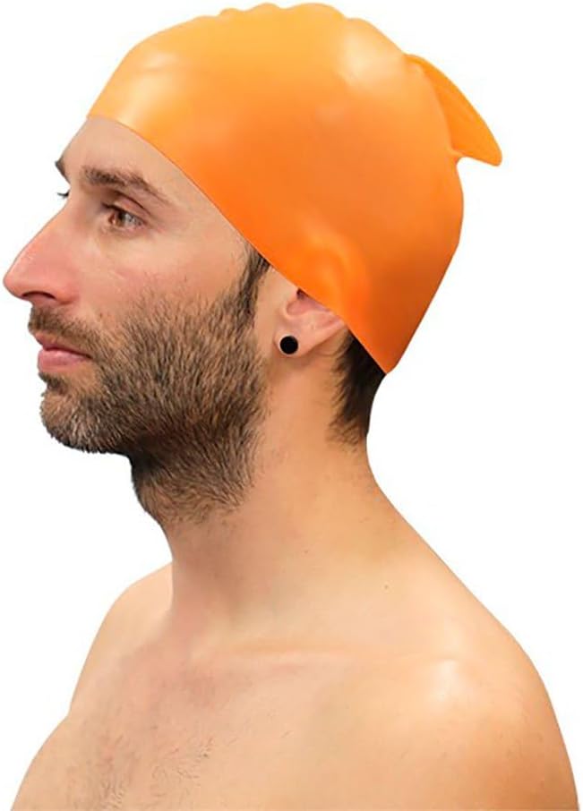 Softee Silicone Swimming Caps 10 Pack with Fin