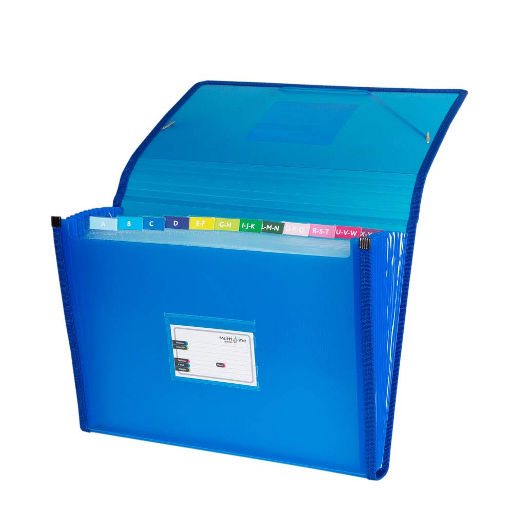 grafoplás 02963030-carpeta Expanding File with Gusset Foolscap, Blue