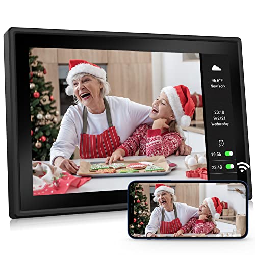 NexFoto Digital Photo Frame, WiFi Electronic Picture Frames 10.1 Inch