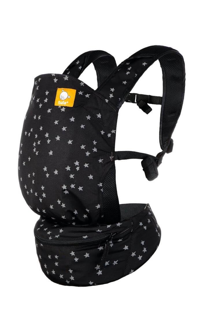 Tula Lite Baby Carrier with Pouch and Storage, Lightweight Compact Ergonomic Travel Carrier, Ultra Lightweight