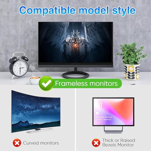 Ssumght Magnetic 27 Inch Computer Screen Privacy Shield, Flexible Privacy Screen Filter for Frameless Monitor, 16:9 Widescreen Anti-Spy Filter, Blue Light & Scratch Protection, Removable Soft Film
