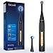 UIUIUS Rotary Electric Toothbrush, Dentists Recommend, Rechargeable Toothbrush for Adults, 3 Modes 15 days Long Lasting Time, 2 Minutes Timer, Black Waterproof, Model A249