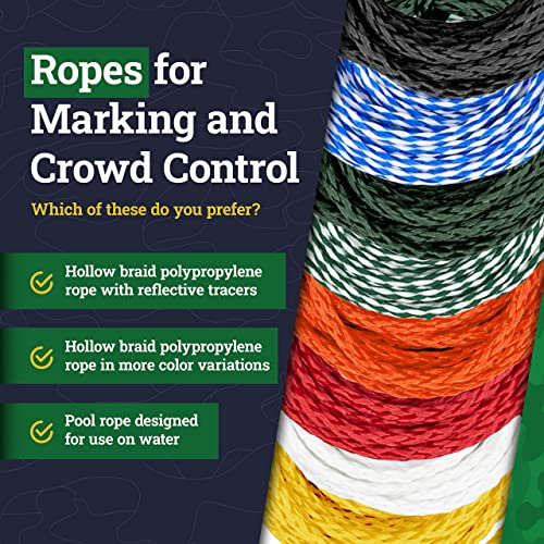 SGT KNOTS Hollow Braid Polypropylene Barrier Rope Moisture & Chemical