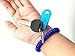 5pcs Coil Spring Keyring Wristband Telephone Line Spring Ring With Keychain(Assorted Colors)