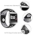 bayite Soft Silicone Sport Bands Compatible Fitbit Ionic Replacement Band Perforated Breathable Accessories Wristband Women Men Black/Gray