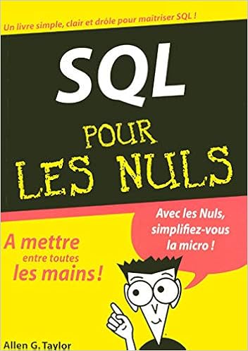 Amazon Fr Sql Megapoche Pour Les Nuls Taylor Allen G Rouge Daniel Livres