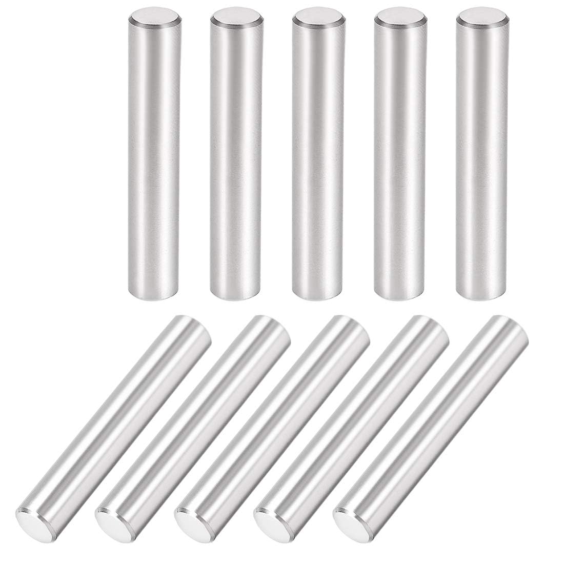 TA-VIGOR 10Pcs 8mm x 50mm Dowel Pins, 304 Stainless Steel Shelf Support Cylindrical Pin Pegs Shelf Support Pegs Fasten Elements for Furniture, Cabinets, and Mechanical Applications