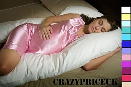 Crazypriceuk 9ft U V Body Maternity Pregnancy Pillow Case Various
