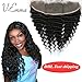 V-Emma 8A Grade Lace Frontals 13x4 Brazilian Deep Wave Full Frontal Lace Closure With Baby Hair Ear to Ear lace Frontal closure