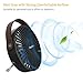 USB Desk Fan, EasyAcc 4 Inch USB Mini Table Fan Easy Cleaning Electric Portable Fan 3 Blades With Leather Handle Personal Fan ON/OFF Adjustable fit all USB Device For Office Home Desktop Table - Black