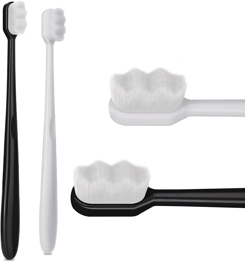 WLLHYF Micro Nano Toothbrush 2 PCS Soft Bristles for Sensitive Teeth
