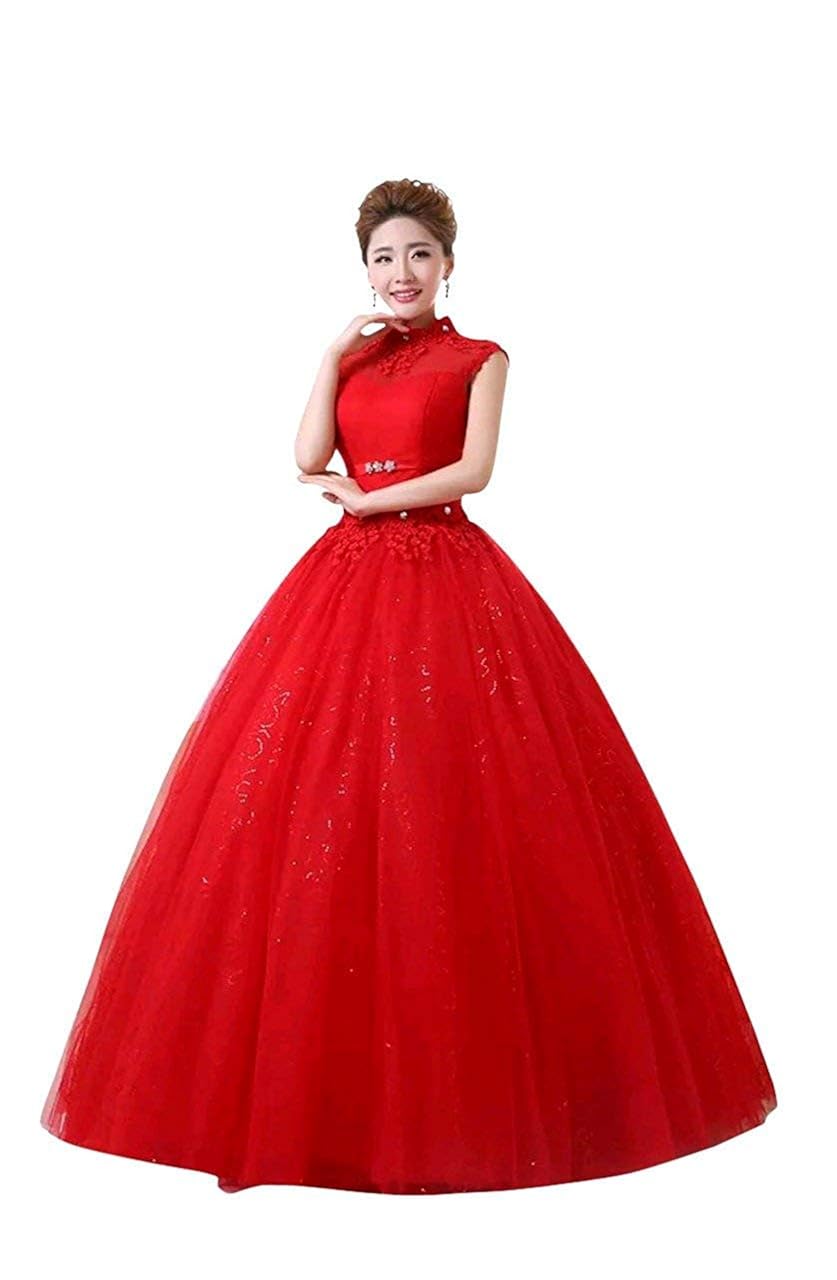 ball gown red colour