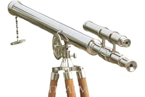 NauticalMart Floor Standing Chrome Finish Griffith Astro Telescope with Stand 65"