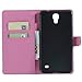 Galaxy Mega 2 Cover Case,PU Leather [Flip Wallet Case] Stand Protector Shell Cover Case for Samsung Galaxy Mega 2 G750F/G7508(6inch) Cases and Covers,Pink flower