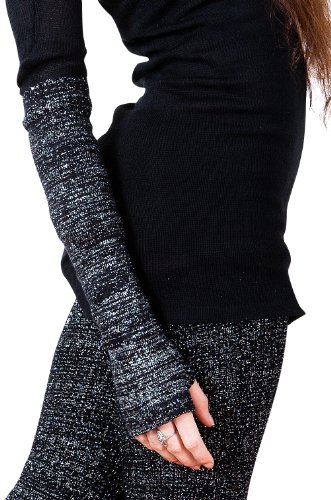 Denim 28 Inch Leg Warmers And Amp Matching Fingerless Arm