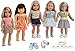 sweet dolly 18 inch Doll Clothes and Shoes, 5 Outfits +2 Shoes
