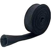 Spark Plug Wire Heat Shield 1600 Degree Fiberglass Wrap Heat Sleeve Adjustable Fuel Line Heat Shield for Car&Auto Wire Loom P