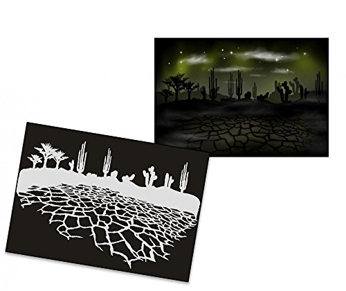 UMR-Design AS-200 Desert Airbrushstencil Singlestep Size L