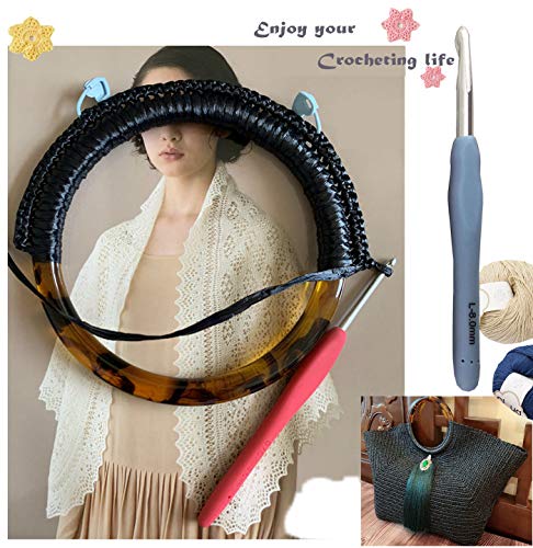 5 Crochet+Ergonomic+Needles+Arthritic+Aluminum