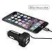 Inateck AL2011B-US 33W 2-Port USB Car Charger with Built in Lightning Cable for iPhone, iPad, Samsung Galaxy S6 + 4 feet Micro USB Charging Cable - Black