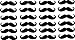 Mustache Outlet Funny Vinyl Sticker Decal Cute Wall Art (24 pieces-12 outlets)