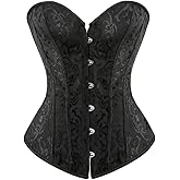 Corsets for Women White Black Corset Top Sexy Bustier Lingerie Waist Cincher Costume Tops