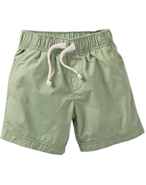 Solid Woven Shorts (Baby) - Mint-18 Months