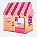 Kids Play Tent Children Playhouse - Toddler Indoor Tent for Girl Pop Up Model Ice-Cream Shop Pink Foldable Portable by K-F Decorations