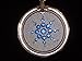 EHM Energy Balance Pendant - Negative Ion Balance Power -Blue Crystal Ringed Volcanic Lava Nano-Fusion Charm - Electromagnetic Field Protection & Energy Biofield Treatment Aid