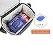 opux Insulated Lunch Box Men Women, Lunch Bag for Work School, Leakproof Soft Cooler Tote Adult, Large Lunch Pail Kids Boys Girls, Picnic Beach Food Bag with Shoulder Strap, Heather Navy