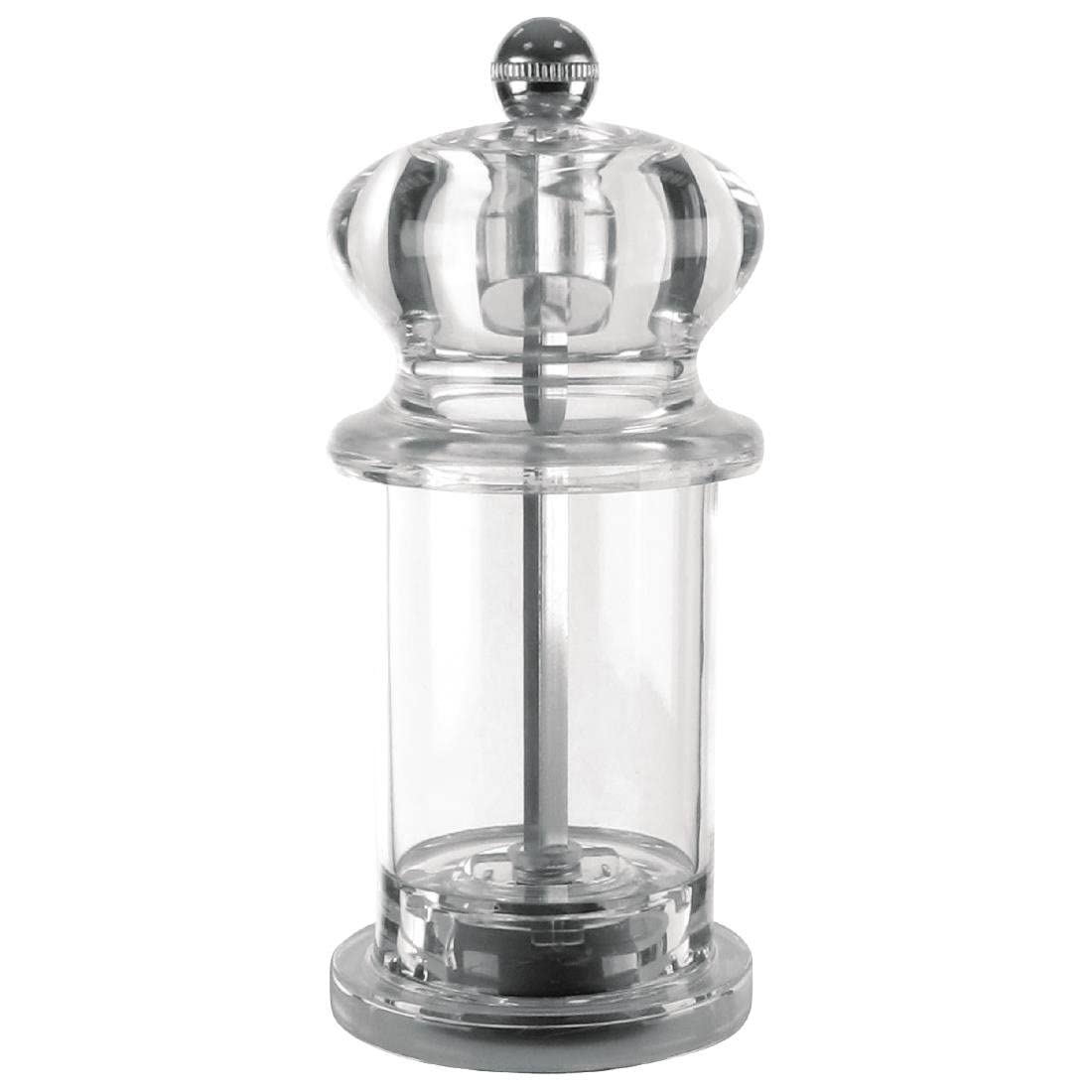 Olympia Acrylic Pepper Mill 135mm - Pepper Grinder, Easy to Use, Durable Mechanism CE316