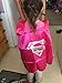 SPESS Comics Cartoon hero Costumes 4Pcs Girl Capes and Masks with Bag