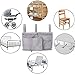 Sugaroom Bunk Bed Organizer - Bedside Storage Caddy with Pockets for College Dorm, Hospital, Baby Bed & Camp (Grey)
