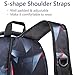BLUEFAIRY Boys Backpacks for Kids Girls Primary School Bag Kindergarten Bookbags (Black,Red)