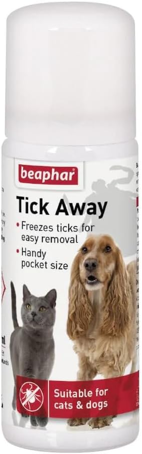 Beaphar Tick Away Spray 50ml for Cats & Dogs Tick Removal Non Toxic