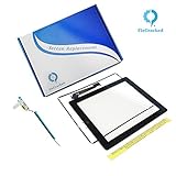 iPad 3 Screen replacement,iPad 3 Front Touch Digitizer Assembly Replacement include Home Button +Camera Holder + Adhesive pre-installed+Middle Frame Bezel+WIFI Antenna Cable (Black)