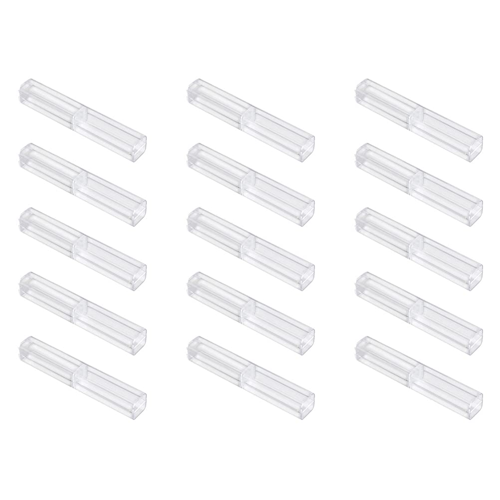 VILLCASE Clear Pen Case, Pencil Case Ballpoint Pen Present Box, Pen Storage Case Gel Pen Box Empty School Office Collection Set for Student School Office Supply, 15pcs