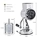 Stainless Steel Cheese Grater Rotary Chopper - MASTER FENG 5 Blades Included Kitchen Vegetable Shredder Salad Slicer, Multi-Use Hand Cutter Graters for Nut, Potato