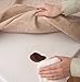 Benson Mills Deluxe Heavy Duty Vinyl Table Pad, Premium Table Protector, Waterproof with Flannel Backing, Quilted Design and Customizable (Off-White, 52