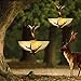 Antler Chandelier Retro Resin Antler Lamp 16.5 inches Diameter 16.9 inches High Ceiling Antler Chandelier Used in Bedrooms, Restaurants, Bars, Cafes, Etc