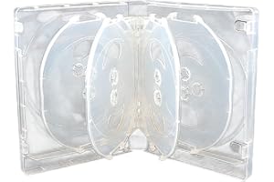 HogarTech 10-Disc CD Storage Box for Blu-ray & DVD Games – Compact Plastic Protective Case, Lightweight & Scratch-Resistant, 