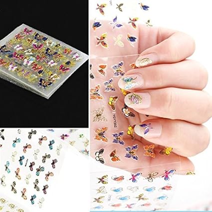 Amazon Co Jp 印刷用紙24の3 Dネイルアートブロンズステッカーセット ホーム キッチン