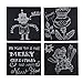 Eagle Sticky Notes, 3”x 3”, Color Self-Stick Note Pads, 4 Pads, Adhesive Note Pads for Office, School and Home Use, 100 Sheets/Pad (Black)