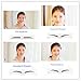 BTArtbox Thrush Terminator120 Pairs 4 Styles Adhesive Eyebrow Stencil Template Paper Card with 1 Pc Dark Brown Double-head Eyebrow Pen and 2 Eyebrow Link Sticks