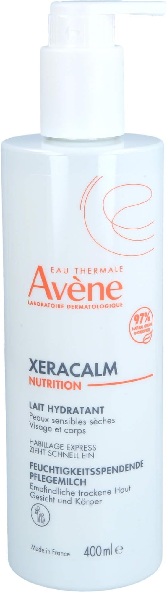 AVENE XeraCalm Nutrition Moisturizing Lotion Dry Sensitive Skin 400ml