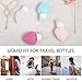 2.7oz Leak Proof Travel Bottles, Suction Cap Silicone Squeeze Cosmetic Travel Containers,Squeezable Travel Tubes Toiletry Containers for Shampoo Lotion Soapn