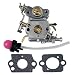 Hipa [Include Carburetor Assy with Primer Bulb for Poulan P3314 P3314WS P3314WSA P3416 P3516 P3516PR P4018WM P4018WT PP4218 PPB4018 Chainsaw # 545070601 545040701 ZAMA W-26 C1M-W26 primary