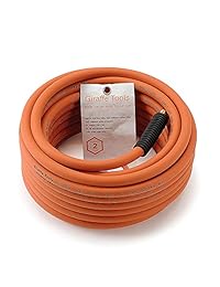 Tubo de aire híbrido de goma, 3/8 x 6/25/50FT. 1/4 pulgadas MNPT, manguera de compresor de aire, manguera de plomo flexible industrial, 300 PSI por Giraffe ...
